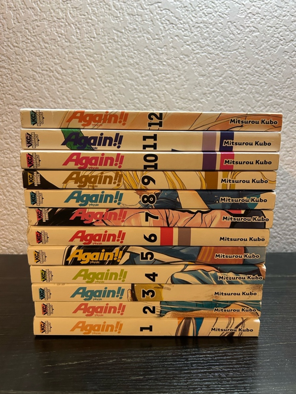 Again!!! Manga Lot:  Volume 1 through 12 English Mitsurou Kubo Paperback